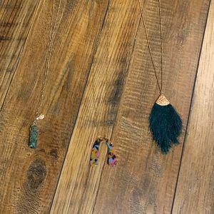 Lot of 3 long necklaces